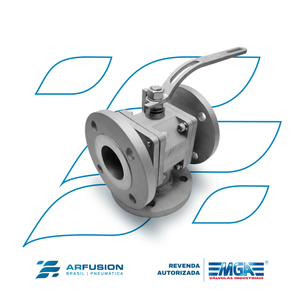 Válvula Esfera Direcional Flange Classe 150 Direcional "T" | "L" - MGA - Imagem 2