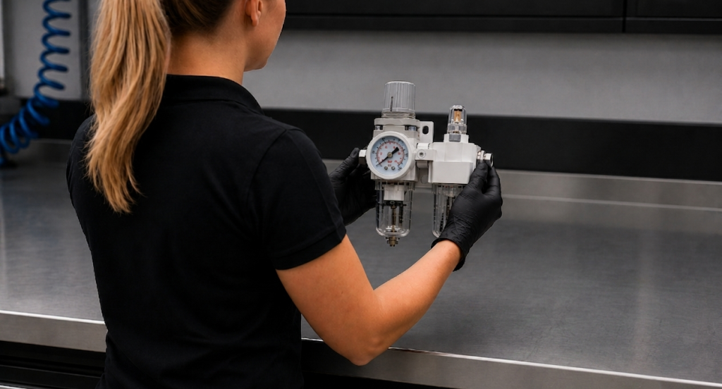 Como o lubrificador pneumático reduz o custo de manutenção na linha